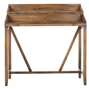 Wyatt Oak Desk with Pull Out