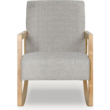Wychworth Accent Chair In Gray and Natural