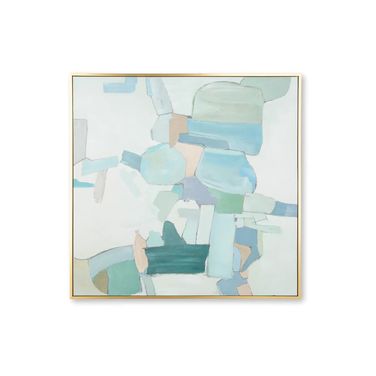 Wynburn Wall Art In White/Blue/Green