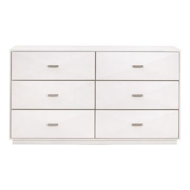 Wynn 6-Drawer Double Dresser In Pearl Shagreen