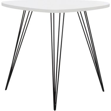 Wynton Black and White Lacquer End Table