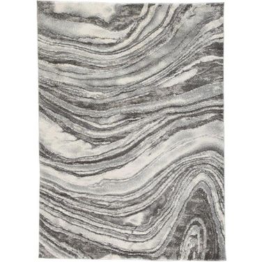 Wysdale Cream and Gray Small Rug