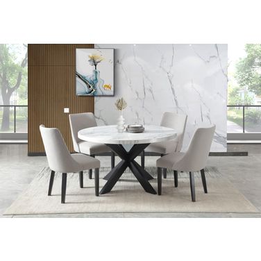 Xena 5PC Dining Room Set In Black