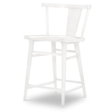 XXX's And OOO's Counter Height Splat Back Chair Set of 2 In Cotton
