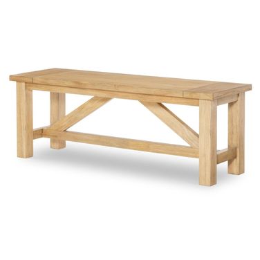XXX's and OOO's Wooden Bed Bench In Amber