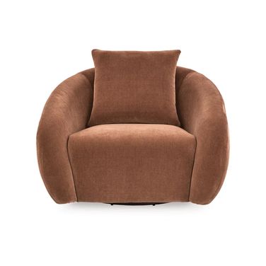 Yahya Swivel Accent Chair In Sienna