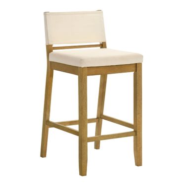 Yaneli Counter Height Bar Stool In Amber Glow and White