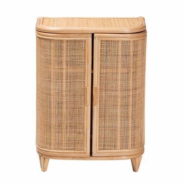 Yanka Rattan Storage Cabinet In Natural