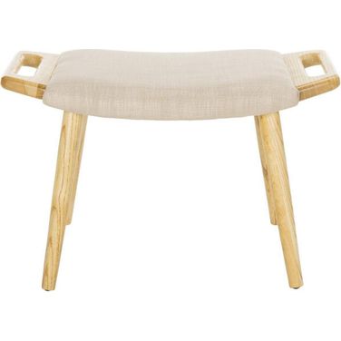Yara Beige and Natural Bench