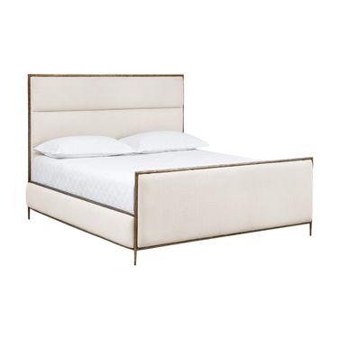 Yasmine King Platform Bed In Zenith Alabaster