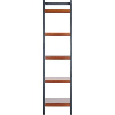 Yassi 5 Tier Leaning Etagere in Honey Brown