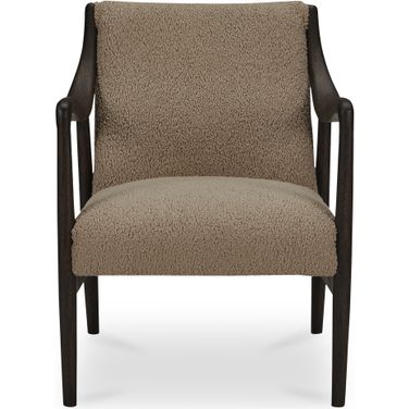 Yates Accent Chair In Beige Faux Shearling
