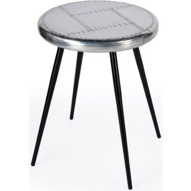 Yeager Metal Aviator Accent Table In Silver