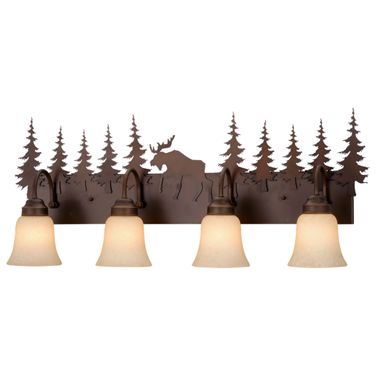Yellowstone 4L Moose Vanity In Burnished Bronze