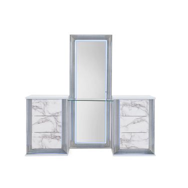Ylime Marble Vanity with LED In White