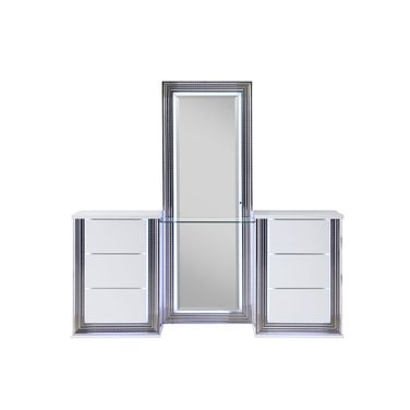 Ylime Vanity with LED In Smooth White