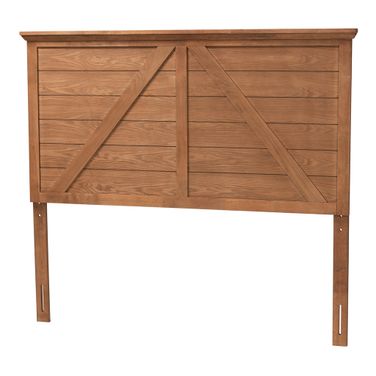 Yorick Wood Queen Headboard In Ash Walnut