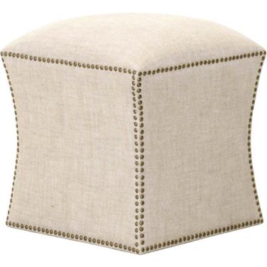 Essentials York Ottoman In Bisque