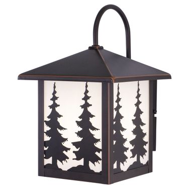 Yosemite 8 Inch Tree Outdoor Wall Light In Burnished Bronze