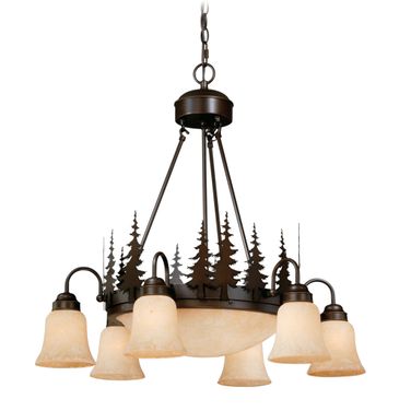 Yosemite 9L Tree Chandelier In Burnished Bronze