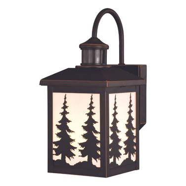 Yosemite Dualux 7 Inch Outdoor Motion Sensor Wall Light In Burnished Bronze