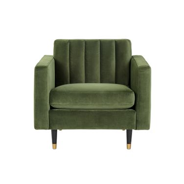Yosi Armchair In Black and Moss Green