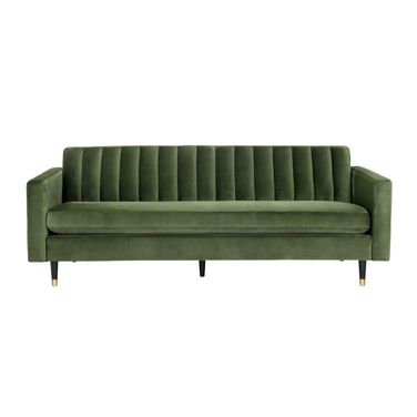 Yosi Sofa In Black and Moss Green