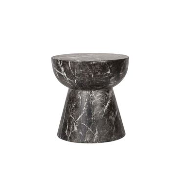 Yves Side Table In Black Marble