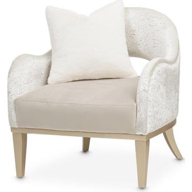 Yvette Accent Chair In Porcini and Champagne