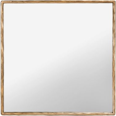Yvette Square Metal Mirror In Brass