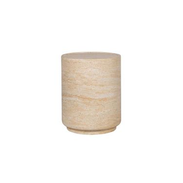 Zac Side Table In Light Travertine