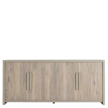 Zachariah Sideboard In Natural Spalted and Cerused White
