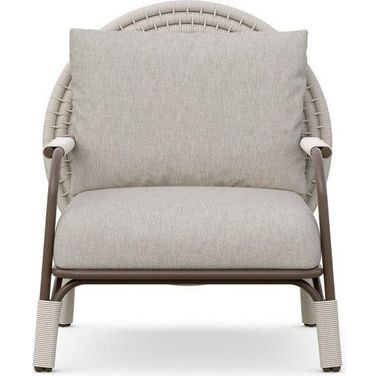 Zahara Club Chair with Cushion In Wheat and Birch