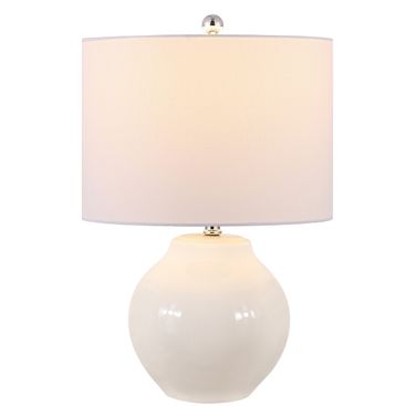 Zaid Resin Table Lamp in Ivory