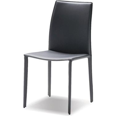Zak Gray Leather Dining Chair - Set of 2