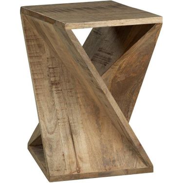 Zalemont Distressed Brown Accent Table