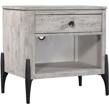 Zane 1 Drawer Nightstand In Parchment