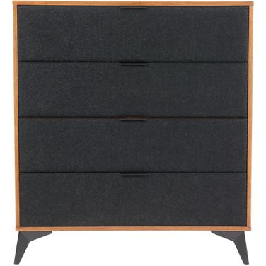 Zarif Chest In Black and Walnut