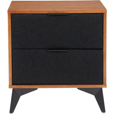 Zarif Nightstand In Black and Walnut