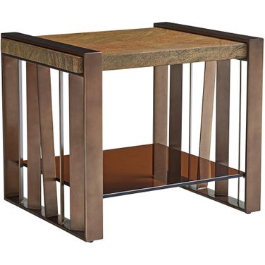 Zavala Intersect End Table In Palladian