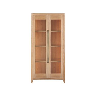 Zella Display Cabinet In Natural Oak
