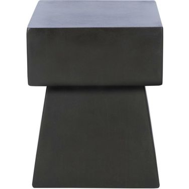 Zen Dark Gray Mushroom Concrete Accent Table