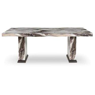Zendalia Dining Table In Beige and Dark Brown