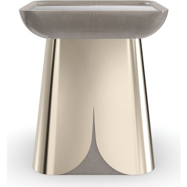 Zenith End Table In Gray and Gold