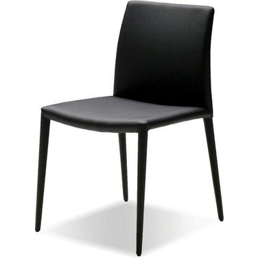 Zeno Black Leatherette Dining Chair - Set of 2