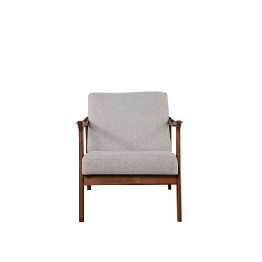 Zephyr Slate Lounge Chair In Medium Brown and Light Grey