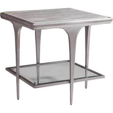 Signature Designs Zephyr Square End Table In Gray