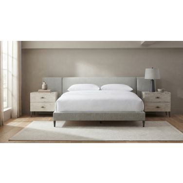 Zest Bedroom Set With Wings In Dark Grey