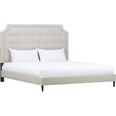 Zest King Upholstered Bed With Welt In Beige