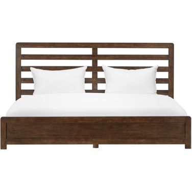 Zest King Solid Wood Platform Bed In Dark Oak